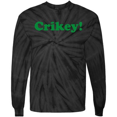 Crikey! Australia Aussie For Australian Slang Tie-Dye Long Sleeve Shirt