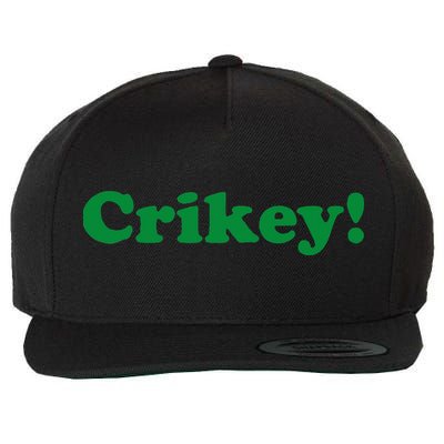Crikey! Australia Aussie For Australian Slang Wool Snapback Cap