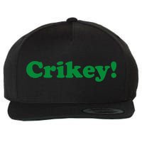 Crikey! Australia Aussie For Australian Slang Wool Snapback Cap