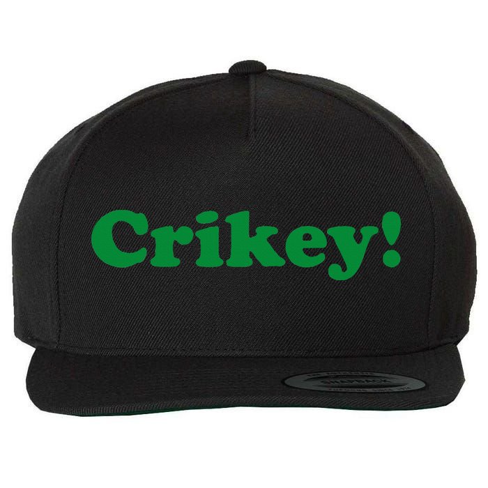 Crikey! Australia Aussie For Australian Slang Wool Snapback Cap
