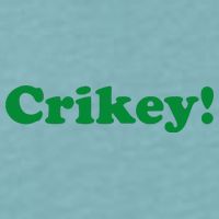 Crikey! Australia Aussie For Australian Slang Sueded Cloud Jersey T-Shirt
