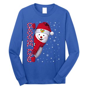 Christmas Autism Awareness Gift Choose Kind Snow Xmas Gift Long Sleeve Shirt