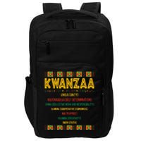 Christmas African American Happy Kwanzaa Impact Tech Backpack