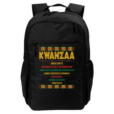 Christmas African American Happy Kwanzaa Daily Commute Backpack