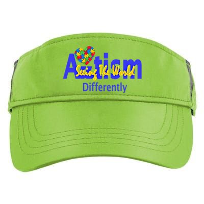 Cool Autism Awareness Autism Seeing The World Differently Gift Adult Drive Performance Visor