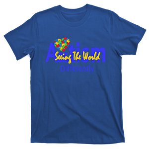 Cool Autism Awareness Autism Seeing The World Differently Gift T-Shirt