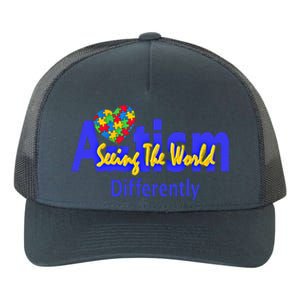 Cool Autism Awareness Autism Seeing The World Differently Gift Yupoong Adult 5-Panel Trucker Hat