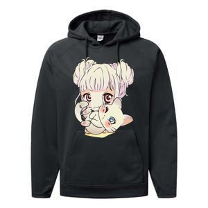 Cute Anime and Cats Lover Manga kawaii Graphic Otaku Performance Fleece Hoodie