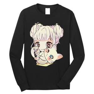 Cute Anime and Cats Lover Manga kawaii Graphic Otaku Long Sleeve Shirt