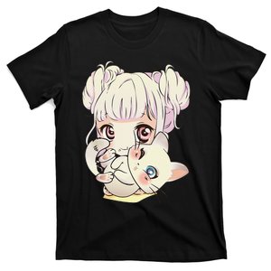 Cute Anime and Cats Lover Manga kawaii Graphic Otaku T-Shirt