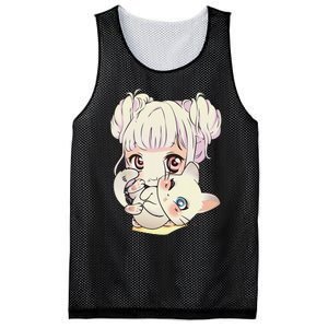 Cute Anime and Cats Lover Manga kawaii Graphic Otaku Mesh Reversible Basketball Jersey Tank