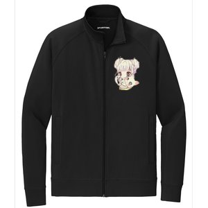 Cute Anime and Cats Lover Manga kawaii Graphic Otaku Stretch Full-Zip Cadet Jacket