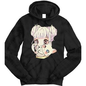 Cute Anime and Cats Lover Manga kawaii Graphic Otaku Tie Dye Hoodie