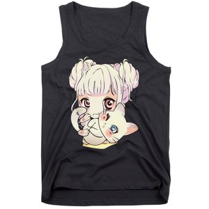 Cute Anime and Cats Lover Manga kawaii Graphic Otaku Tank Top