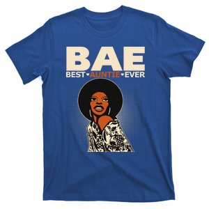 Cute African American Bae Best Auntie Ever Tee Gift Cute Gift T-Shirt