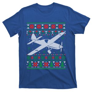 Christmas Airplane Aviation Gifgift Ugly Xmas Cool Gift T-Shirt