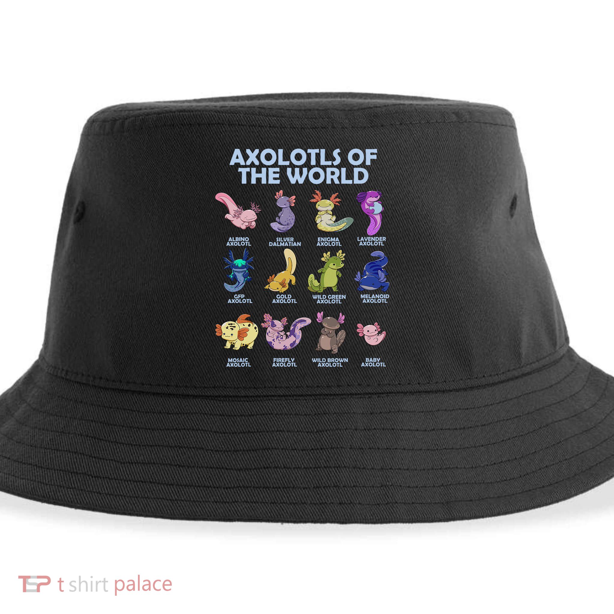 Cute Axolotl Axolotl Animals Of The World Herpetology Sustainable Bucket Hat