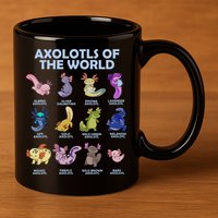 Cute Axolotl Axolotl Animals Of The World Herpetology 11oz C Handle Ceramic Mug