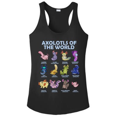 Cute Axolotl Axolotl Animals Of The World Herpetology Ladies PosiCharge Competitor Racerback Tank
