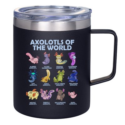 Cute Axolotl Axolotl Animals Of The World Herpetology 12oz Stainless Steel Coffee Mug