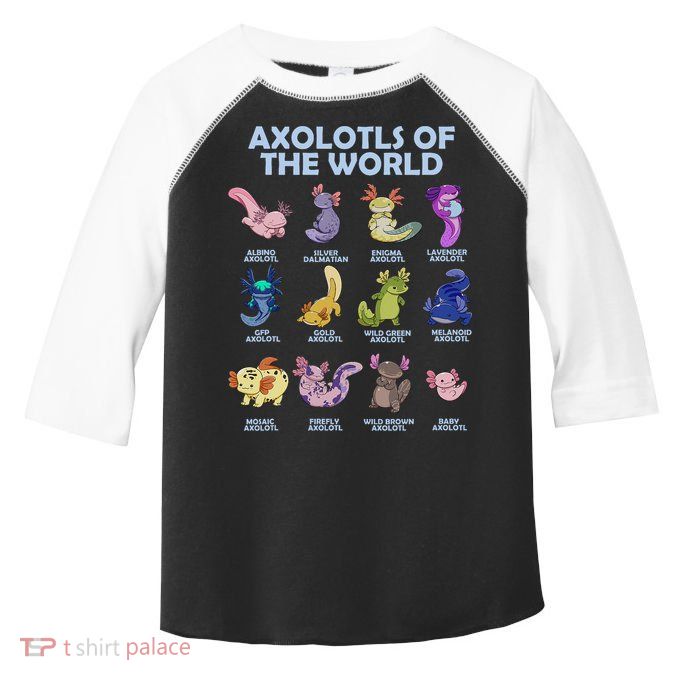 Cute Axolotl Axolotl Animals Of The World Herpetology Toddler Fine Jersey T-Shirt