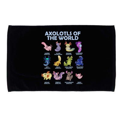 Cute Axolotl Axolotl Animals Of The World Herpetology Microfiber Hand Towel