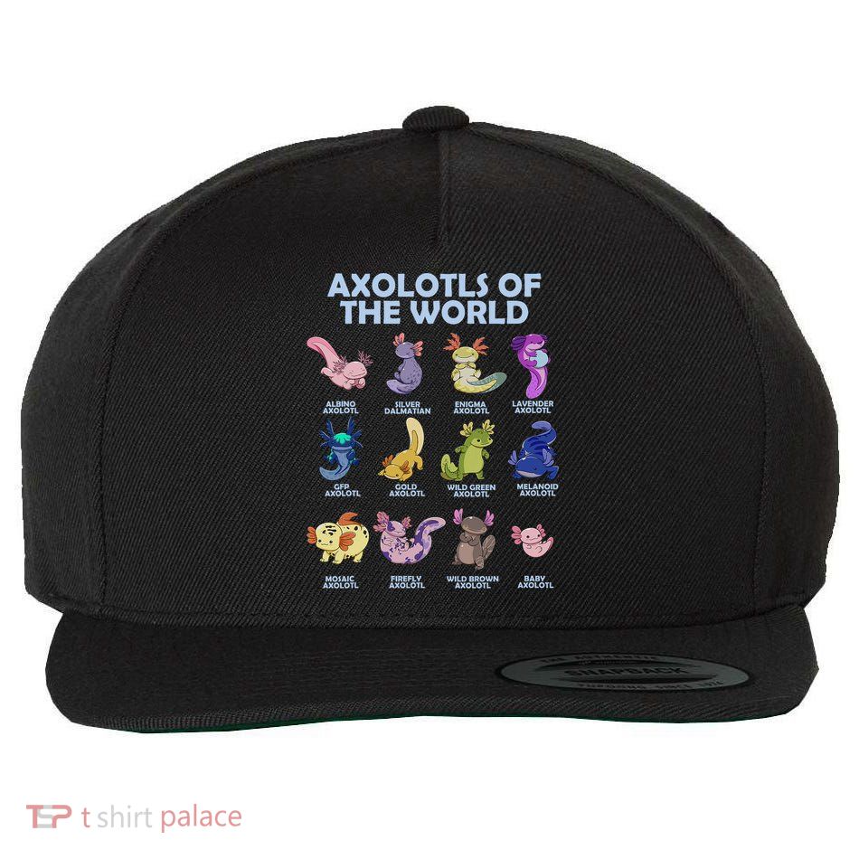 Cute Axolotl Axolotl Animals Of The World Herpetology Wool Snapback Cap