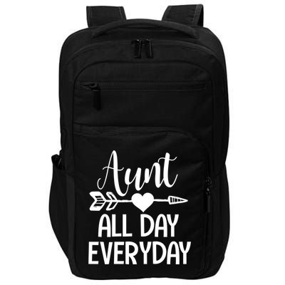 Cute Aunt Auntie Niece Nephew Funny Aunt Arrow Family Gift Impact Tech Backpack