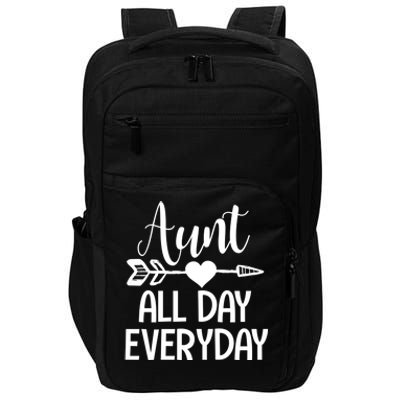 Cute Aunt Auntie Niece Nephew Funny Aunt Arrow Family Gift Impact Tech Backpack