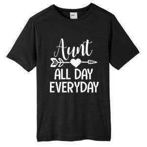 Cute Aunt Auntie Niece Nephew Funny Aunt Arrow Family Gift Tall Fusion ChromaSoft Performance T-Shirt