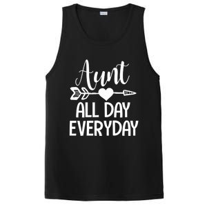 Cute Aunt Auntie Niece Nephew Funny Aunt Arrow Family Gift PosiCharge Competitor Tank