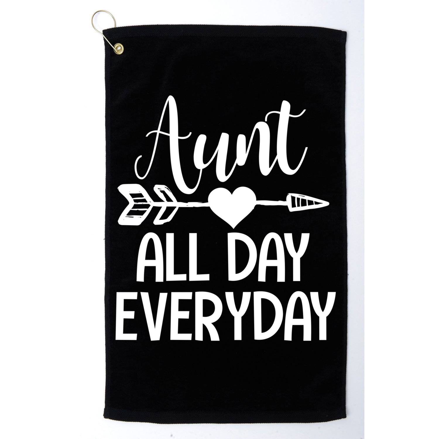 Cute Aunt Auntie Niece Nephew Funny Aunt Arrow Family Gift Golf Towel