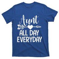 Cute Aunt Auntie Niece Nephew Funny Aunt Arrow Family Gift T-Shirt