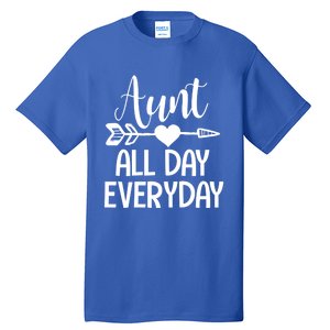 Cute Aunt Auntie Niece Nephew Funny Aunt Arrow Family Gift Tall T-Shirt