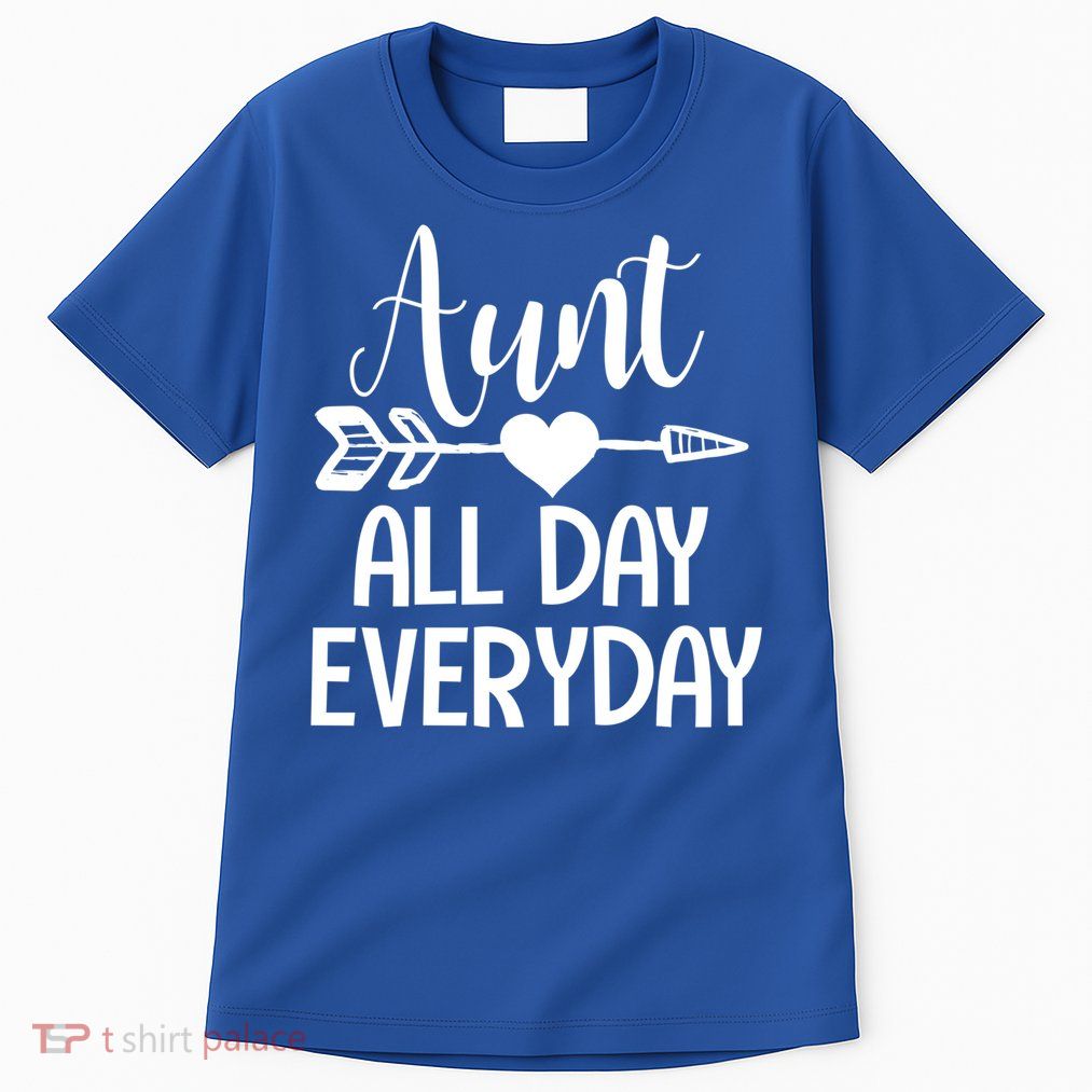 Cute Aunt Auntie Niece Nephew Funny Aunt Arrow Family Gift Tall T-Shirt