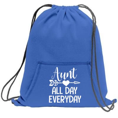 Cute Aunt Auntie Niece Nephew Funny Aunt Arrow Family Gift Sweatshirt Cinch Pack Bag