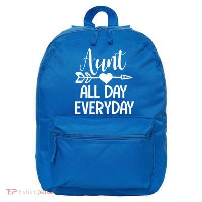Cute Aunt Auntie Niece Nephew Funny Aunt Arrow Family Gift 16 in Basic Backpack