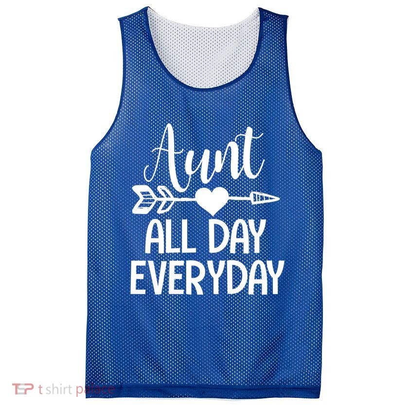 Cute Aunt Auntie Niece Nephew Funny Aunt Arrow Family Gift Mesh Reversible Basketball Jersey Tank