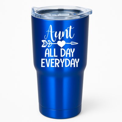 Cute Aunt Auntie Niece Nephew Funny Aunt Arrow Family Gift Tumbler