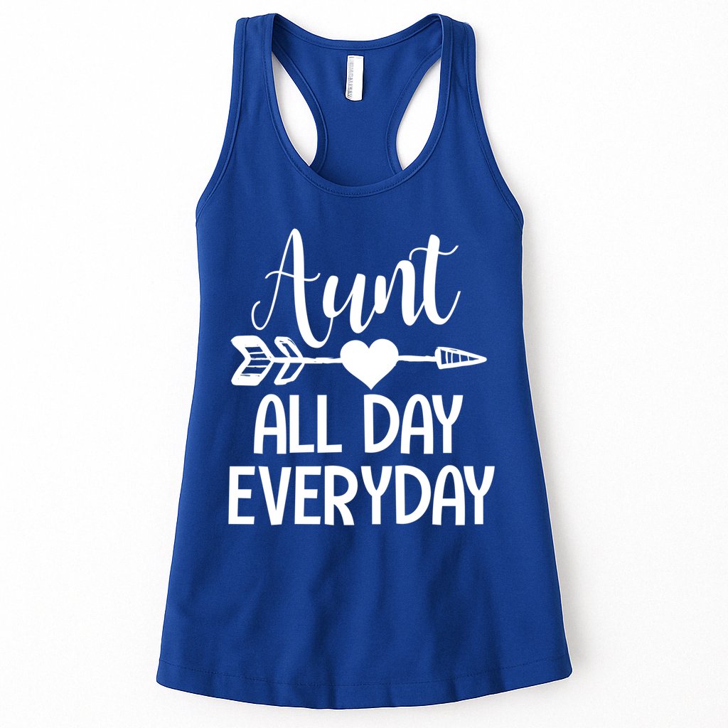 Cute Aunt Auntie Niece Nephew Funny Aunt Arrow Family Gift Womens Tank Top