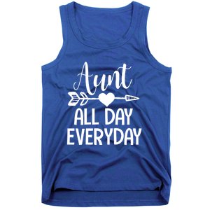 Cute Aunt Auntie Niece Nephew Funny Aunt Arrow Family Gift Tank Top