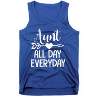 Cute Aunt Auntie Niece Nephew Funny Aunt Arrow Family Gift Tank Top