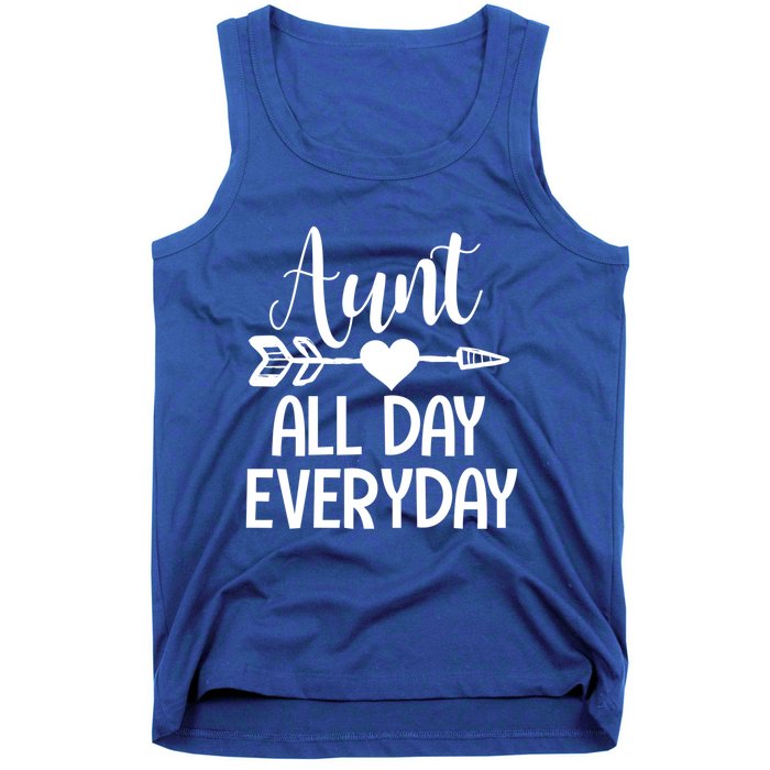 Cute Aunt Auntie Niece Nephew Funny Aunt Arrow Family Gift Tank Top