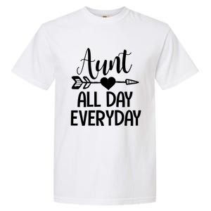 Cute Aunt Auntie Niece Nephew Funny Aunt Arrow Family Gift Garment-Dyed Heavyweight T-Shirt