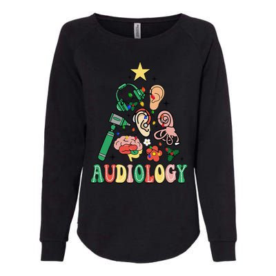 Christmas Audiologist Audiology Tree Vestibular Therapist Womens California Wash Sweatshirt