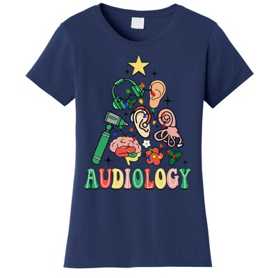 Christmas Audiologist Audiology Tree Vestibular Therapist Women's T-Shirt