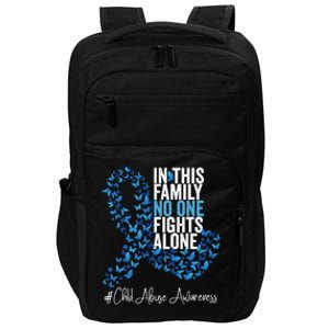 Child Abuse Awareness Month Blue Ribbon Butterflies Cute Gift Impact Tech Backpack