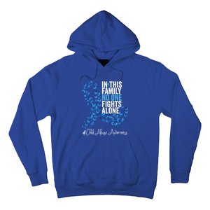 Child Abuse Awareness Month Blue Ribbon Butterflies Cute Gift Hoodie