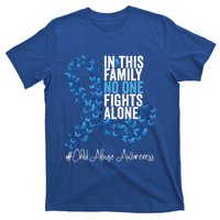 Child Abuse Awareness Month Blue Ribbon Butterflies Cute Gift T-Shirt