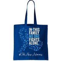 Child Abuse Awareness Month Blue Ribbon Butterflies Cute Gift Tote Bag